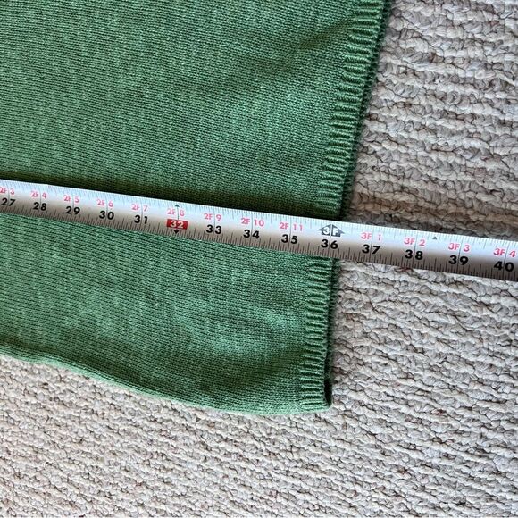 Free People Beach Sleeveless Green Linen Blend Mini Sweater Dress - Picture 9 of 10